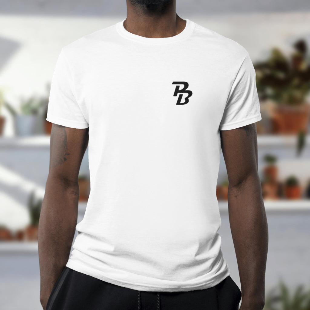 PB RICH WHITE RELAXED FIT TEE SHIRT